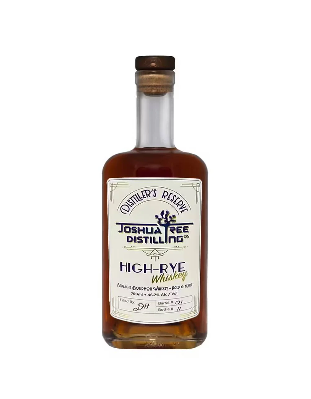Distillers Reserve (Barrel 01) 6 Year Old Joshua Distilling High Rye Straight Bourbon Whiskey