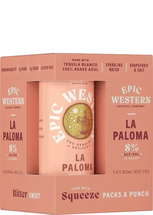 Epic Western La Paloma Cocktail | 4x355ML