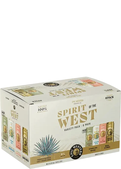 Epic Western Spirit Of The West Variety Pack Cocktail | 8x355ML