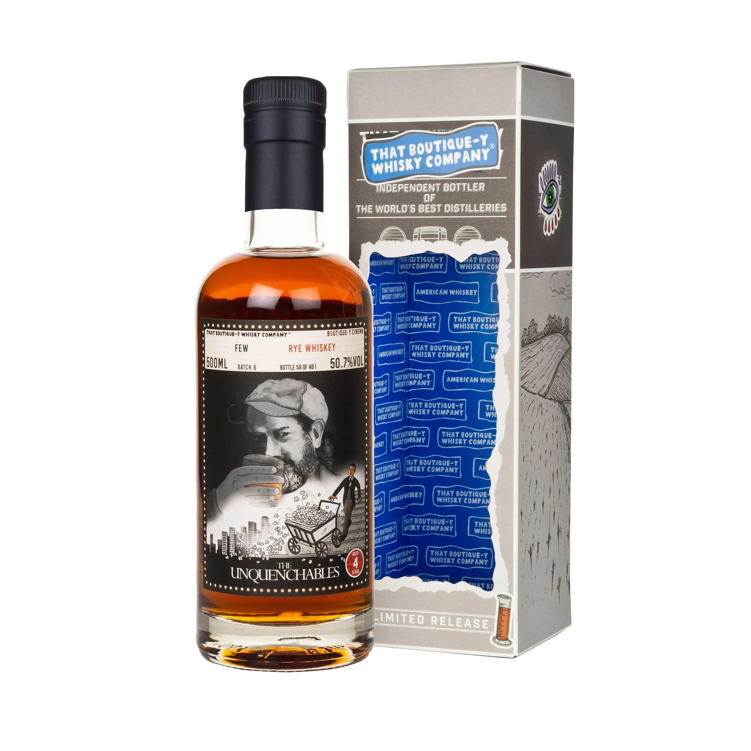 FEW Batch 6 TBWC Boutique-Y-Cinema 4 Year Old Rye Whiskey | 500ML