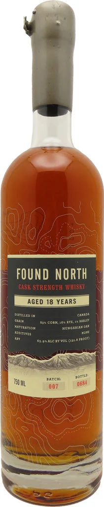 Found North Batch 007 18 year old Cask Strength Canadian Whisky - Whiskey
