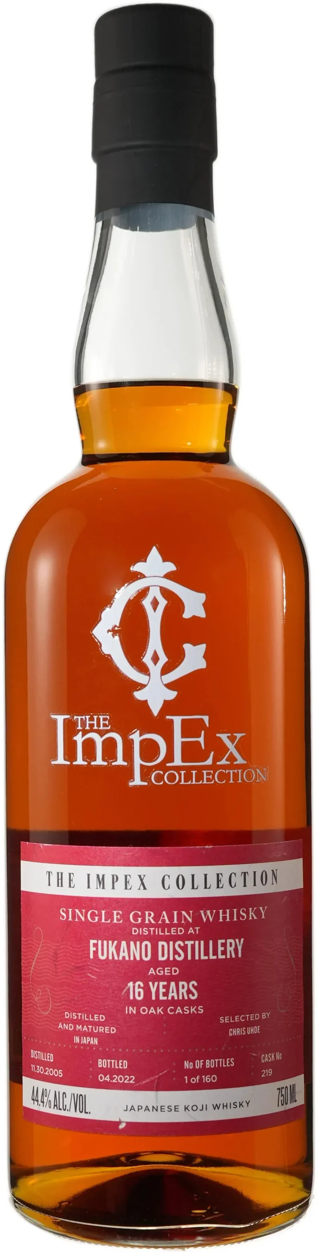 Fukano 2005 The ImpEx Collection Whisky de grano único de 16 años