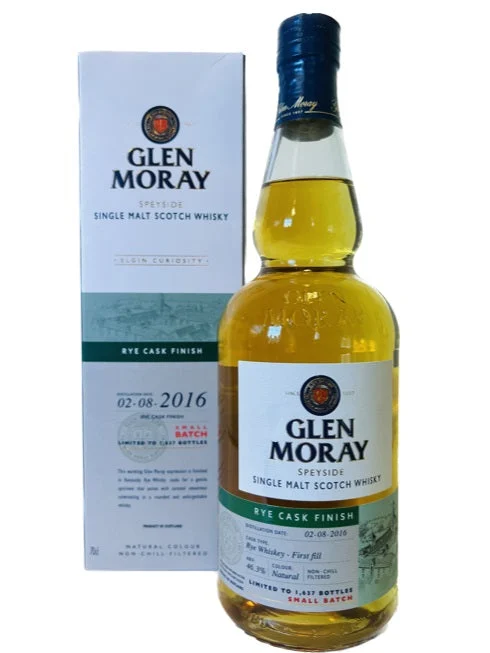 Glen Moray 2016 Curiosity Rye Cask Finish Scotch Whisky | 700ML - Whiskey