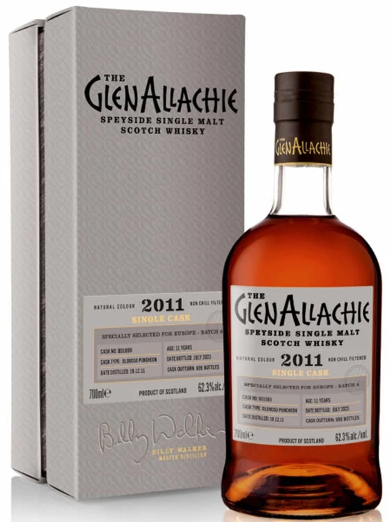 GlenAllachie 2011 11 Year Old Oloroso Puncheon # 801089 Scotch Whisky | 700ML - Whiskey