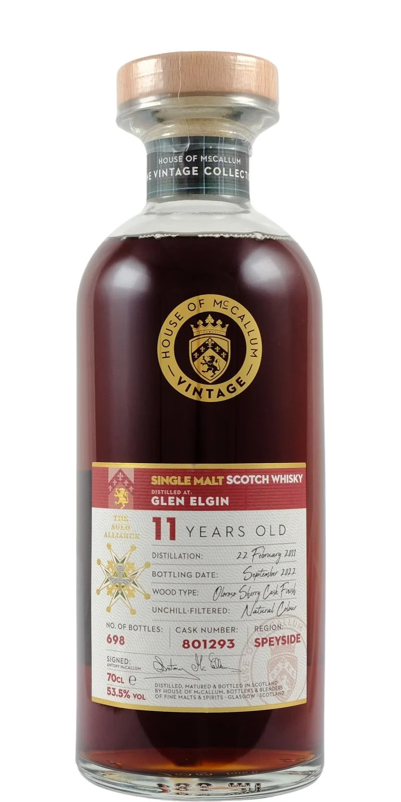 Glen Elgin 2011 HoMc (11 Year Old) Single Malt Scotch Whisky | 700ML - Whiskey