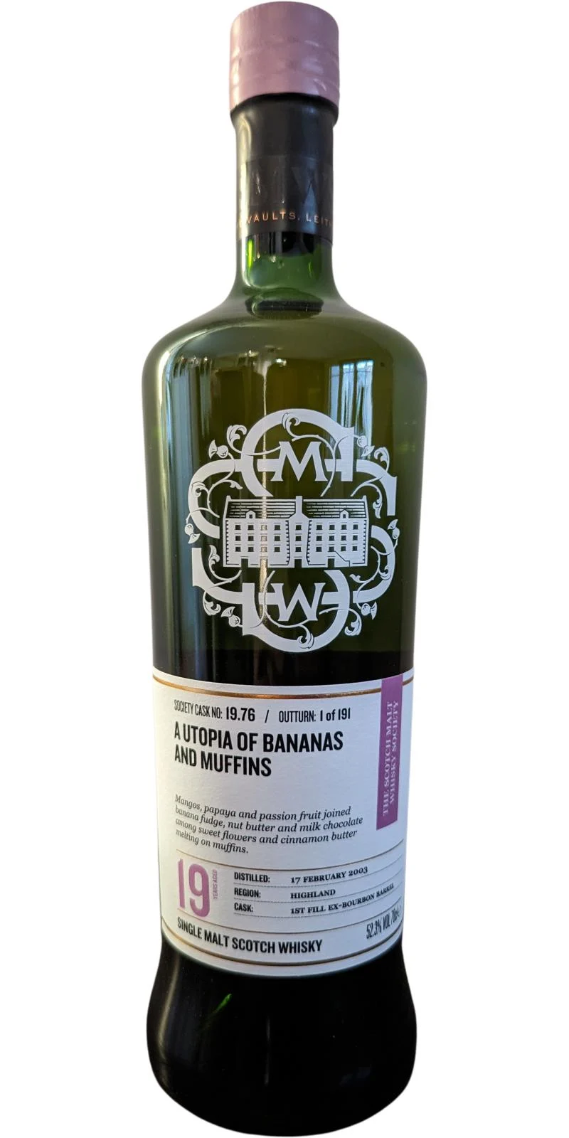 Glen Garioch 2003 (The Scotch Malt Whisky Society) 19.76 A utopia of bananas and muffins (19 Year Old) | 700ML - Whiskey