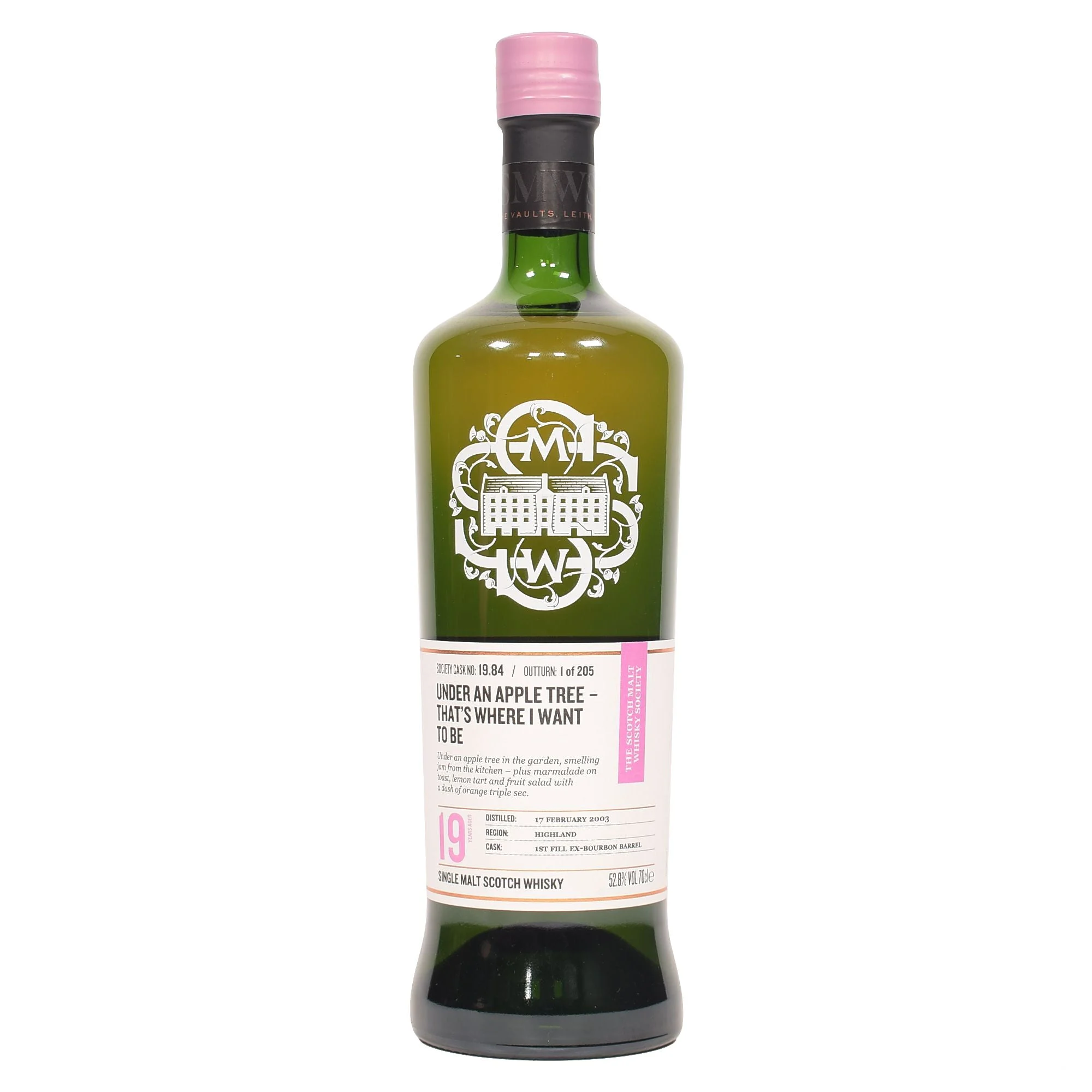 Glen Garioch 2003 (The Scotch Malt Whisky Society) 19,84 Debajo de un manzano: ahí es donde quiero estar (19 años) Single Malt Whisky | 700ML