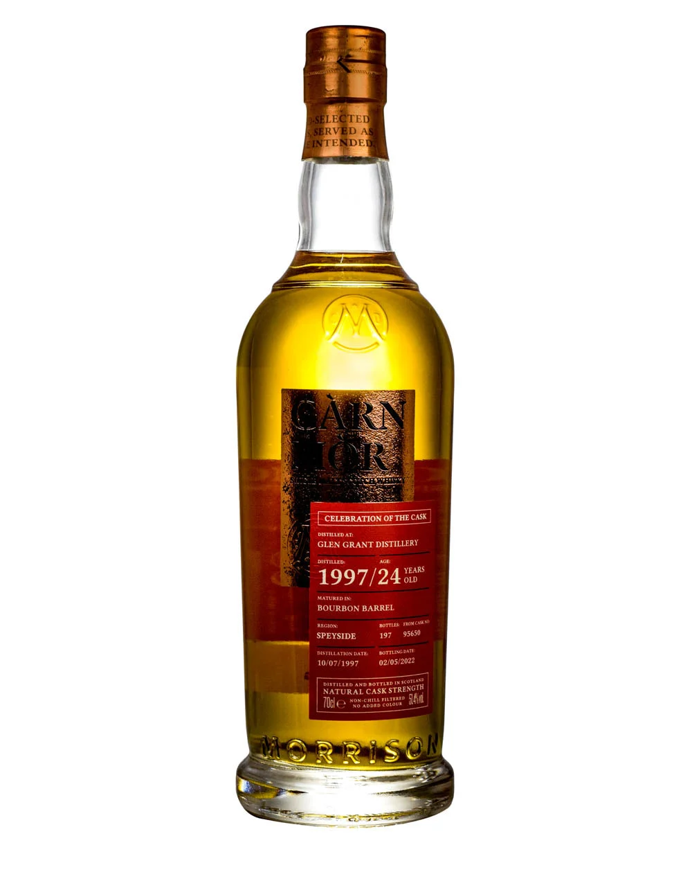 Glen Grant 1997 (Morrison Scotch Whisky Distillers) 24 Year Old Càrn Mòr Celebration of The Cask Scotch Whisky | 700ML - Whiskey