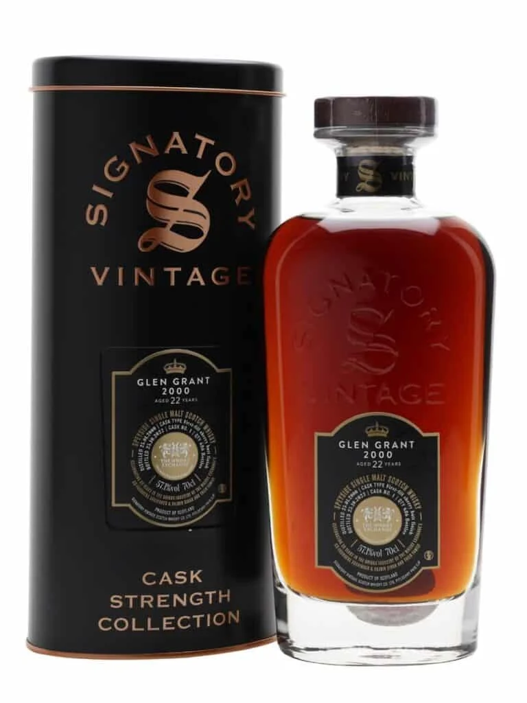 Glen Grant 2000 (Signatory Vintage) Cask Strength Collection 22 Year Old 2022 Release (Cask #1) Speyside Single Malt Scotch Whisky | 700ML - Whiskey