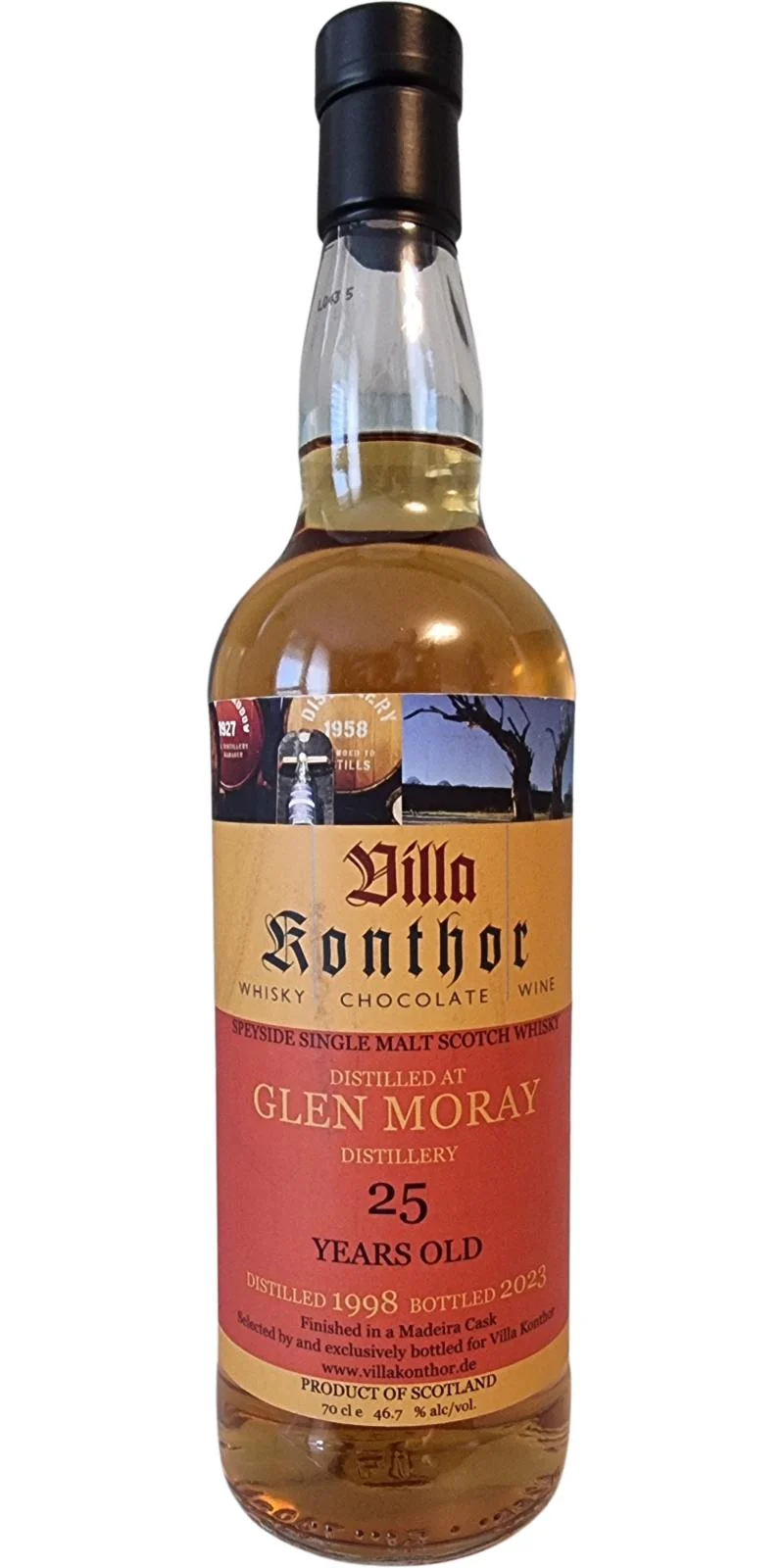 Glen Moray 1998 (Villa Konthor) Scotch Whisky | 700ML - Whiskey