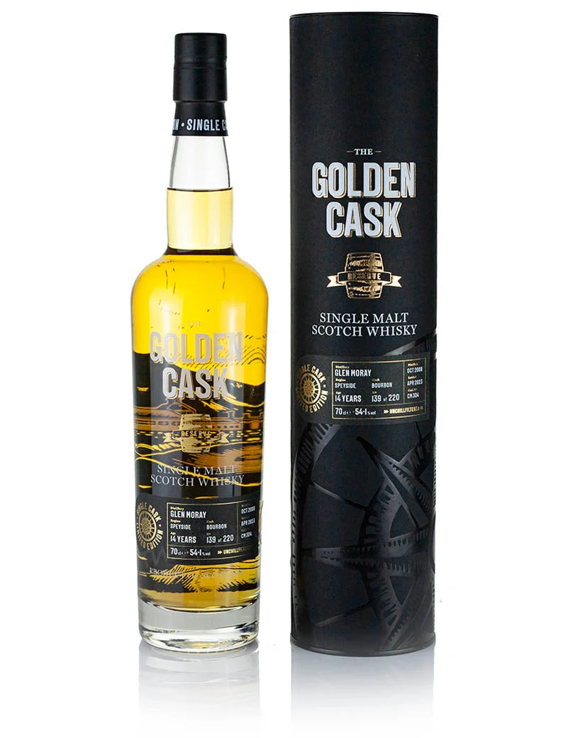 Glen Moray 2008 (The House of MacDuff) The Golden Cask Single Malt Scotch Whisky | 700ML