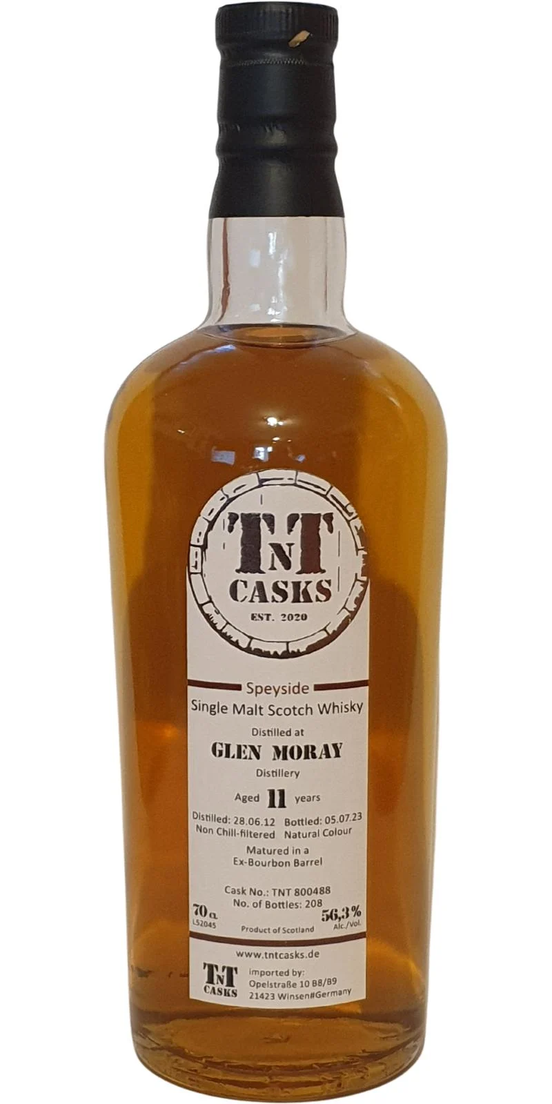 Glen Moray 2012 (TnT-Casks) 11 Year Old Scotch Whisky | 700ML