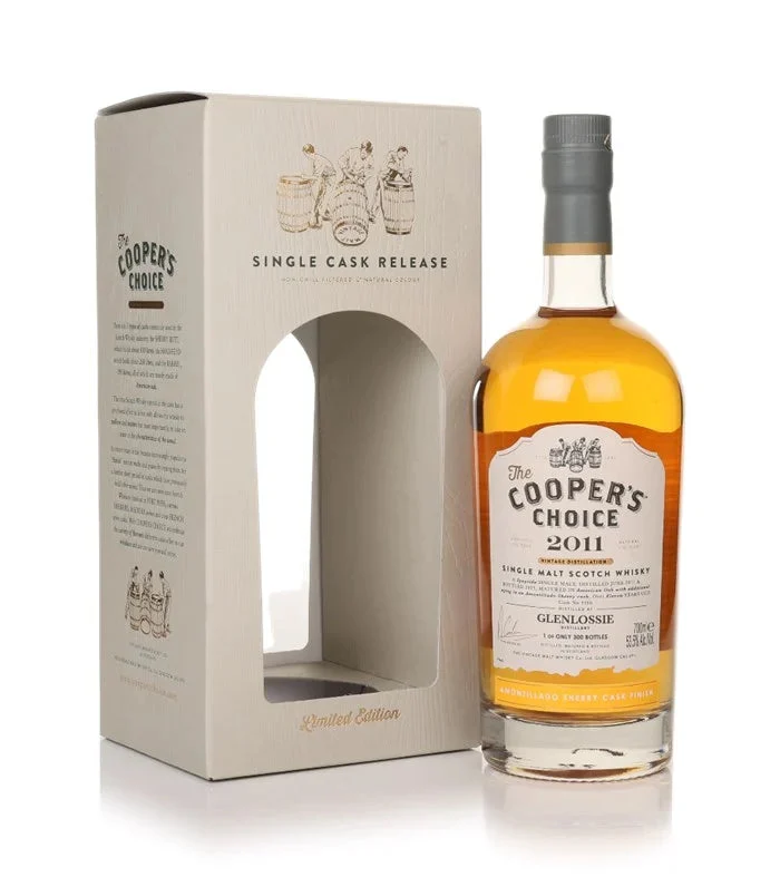 Glenlossie 2011 (The Vintage Malt Whisky Co Ltd.) The Cooper's Choice Scotch Whisky | 700ML - Whiskey
