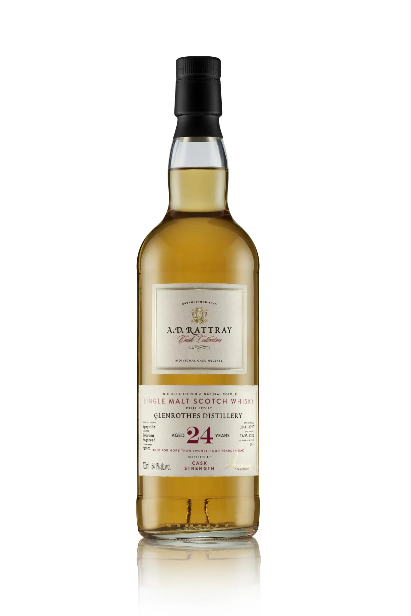 Glenrothes 1997 (A.D. Rattray) Cask Collection (24 Year Old) Single Malt Scotch Whisky | 700ML - Whiskey