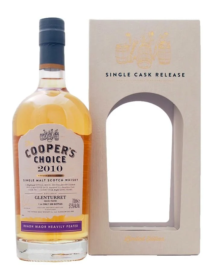 Glenturret 9 Year Old (D.2013, D.2022) Heavily Peated, The Cooper’s Choice Scotch Whisky | 700ML - Whiskey