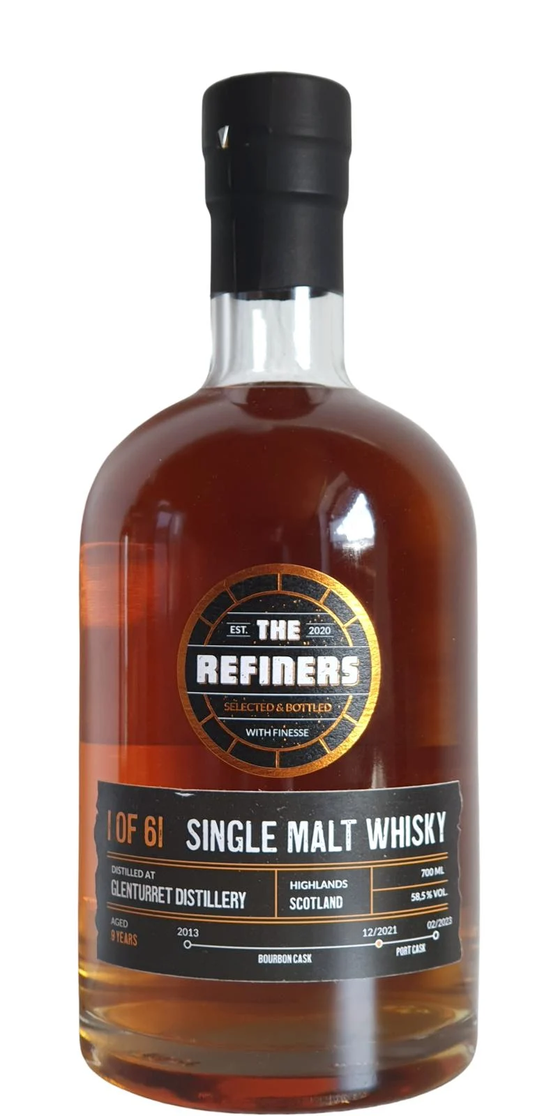 Glenturret 09 Year Old FegG The Refiners Scotch Whisky | 700ML - Whiskey
