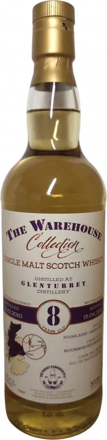 Glenturret 2010 (The Whisky Warehouse No.8) The Warehouse Dram 2019 Release Single Malt Scotch Whisky | 700ML
