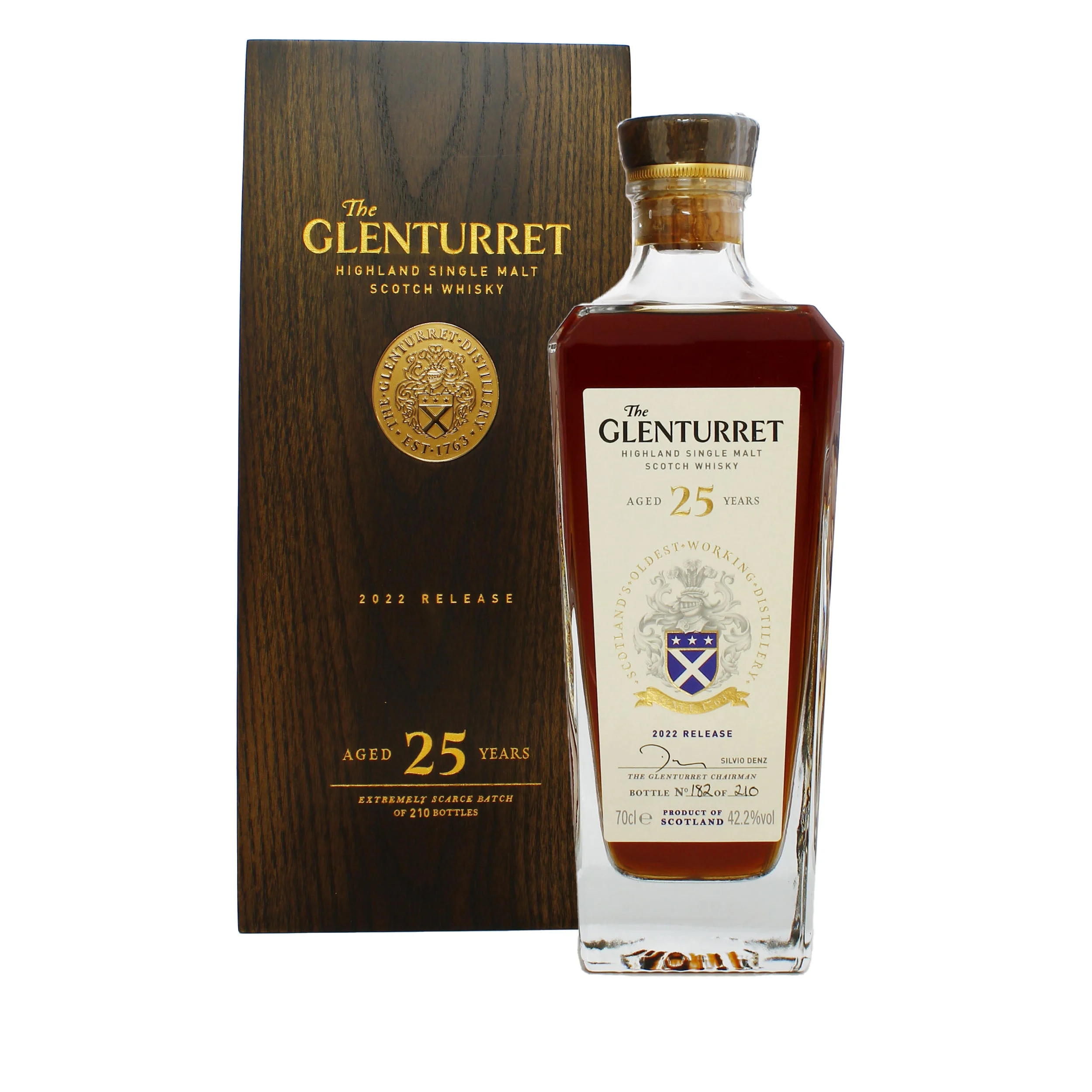 Glenturret 25 años, lanzamiento en 2022, whisky escocés de malta única | 700ML