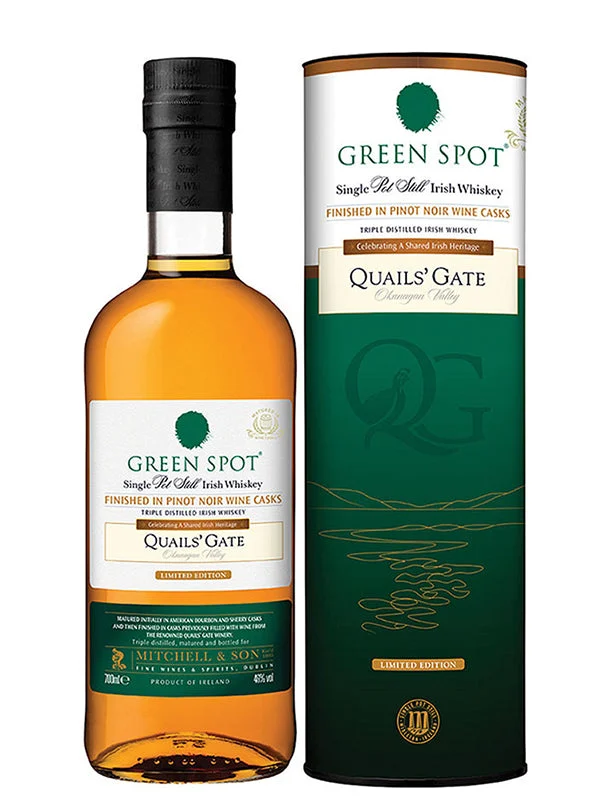 Green Spot Single Pot Still Finished in ex Quails' Gate Pinot Noir Casks Irish Whiskey | 700ML