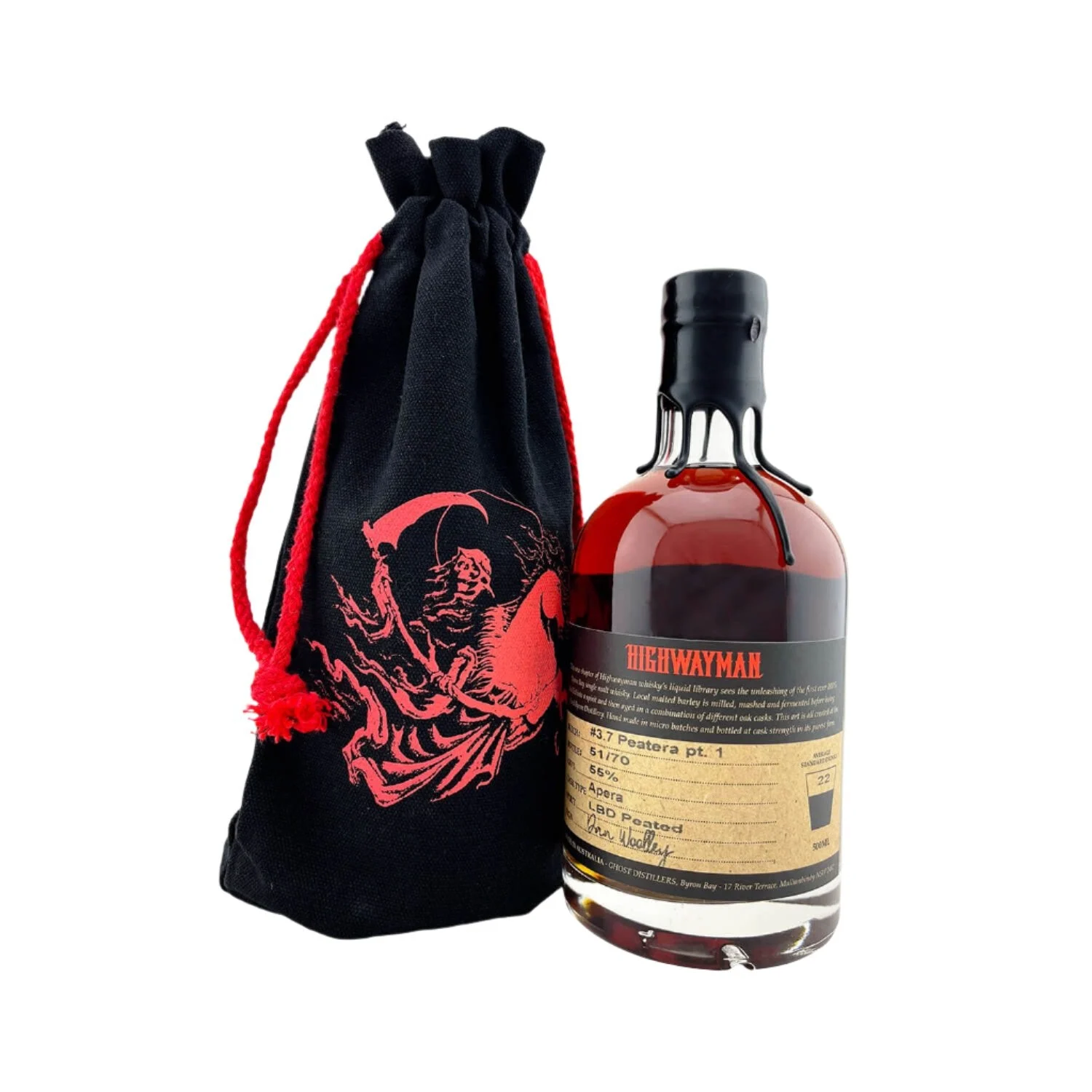 Highwayman Peatera Batch 3.7 Single Malt Whisky | 500ML - Whiskey