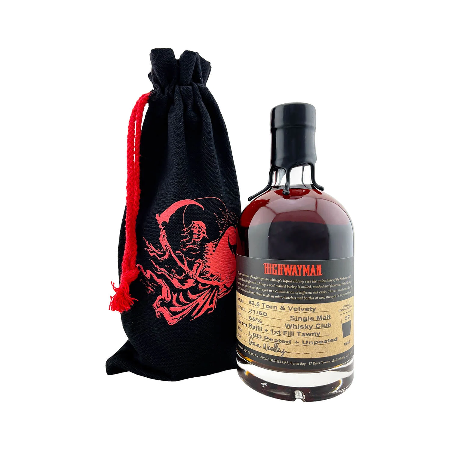 Highwayman Single Malt Whisky Torn & Velvety Single Malt Whisky | 500ML - Whiskey