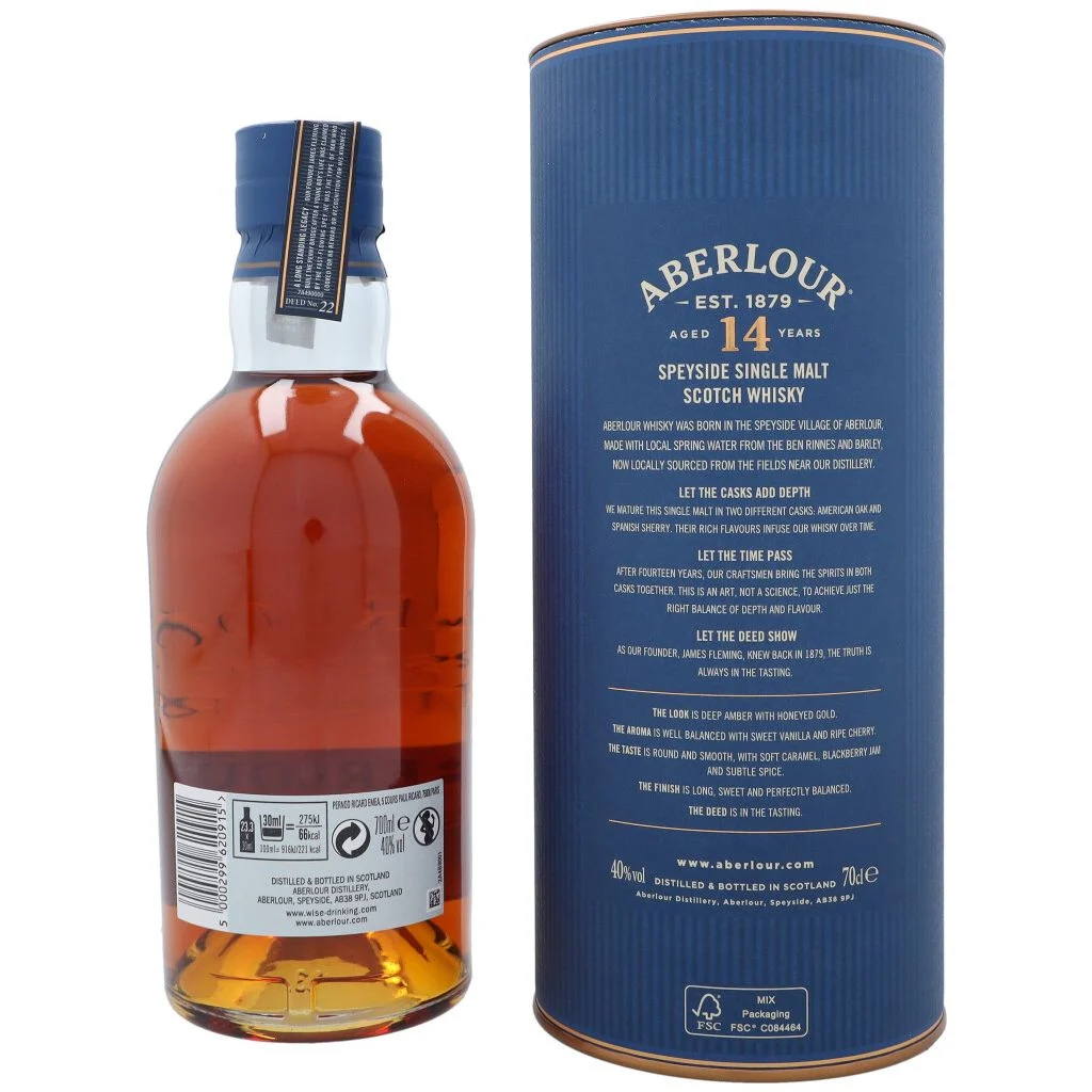 Aberlour 14 Year Old Double Cask Matured Batch No.007 Scotch Whisky | 700ML - Whiskey