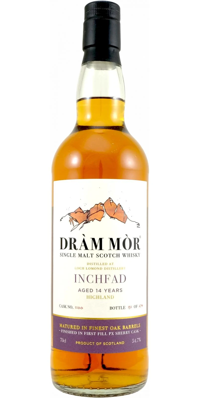 Inchfad DMor 14 Year Old 2021 Release (Cask #1100) Single Malt Scotch Whisky | 700ML - Whiskey