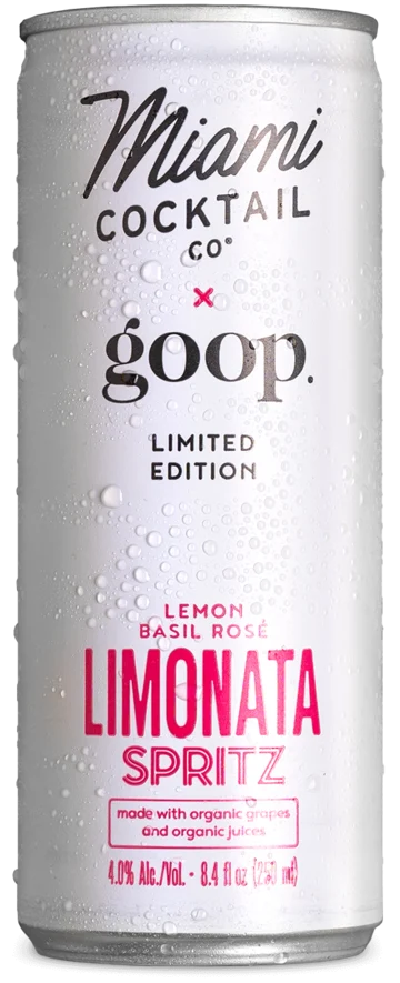 Miami Co Limited Editon Lemon Basil Rose Limonata Spritz Cocktail | 4x250ML