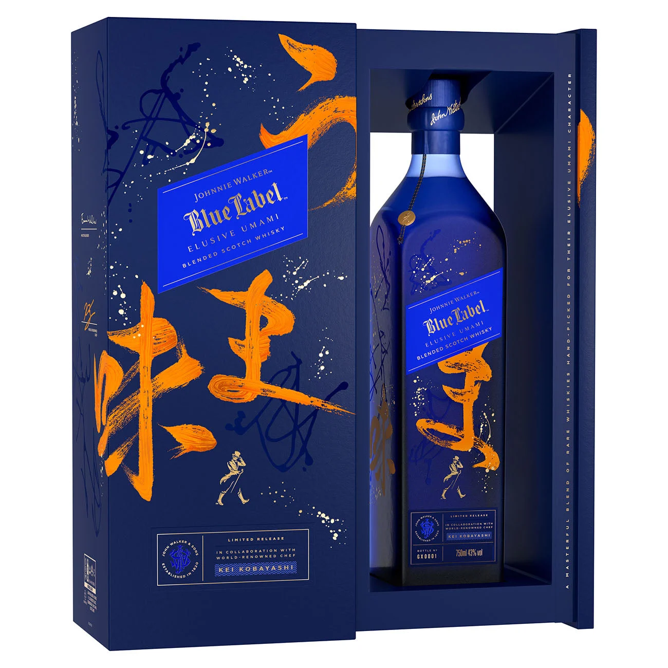 Johnnie Walker Blue Label Elusive Umami Limited Release Kei Kobayashi Scotch Whisky - Whiskey
