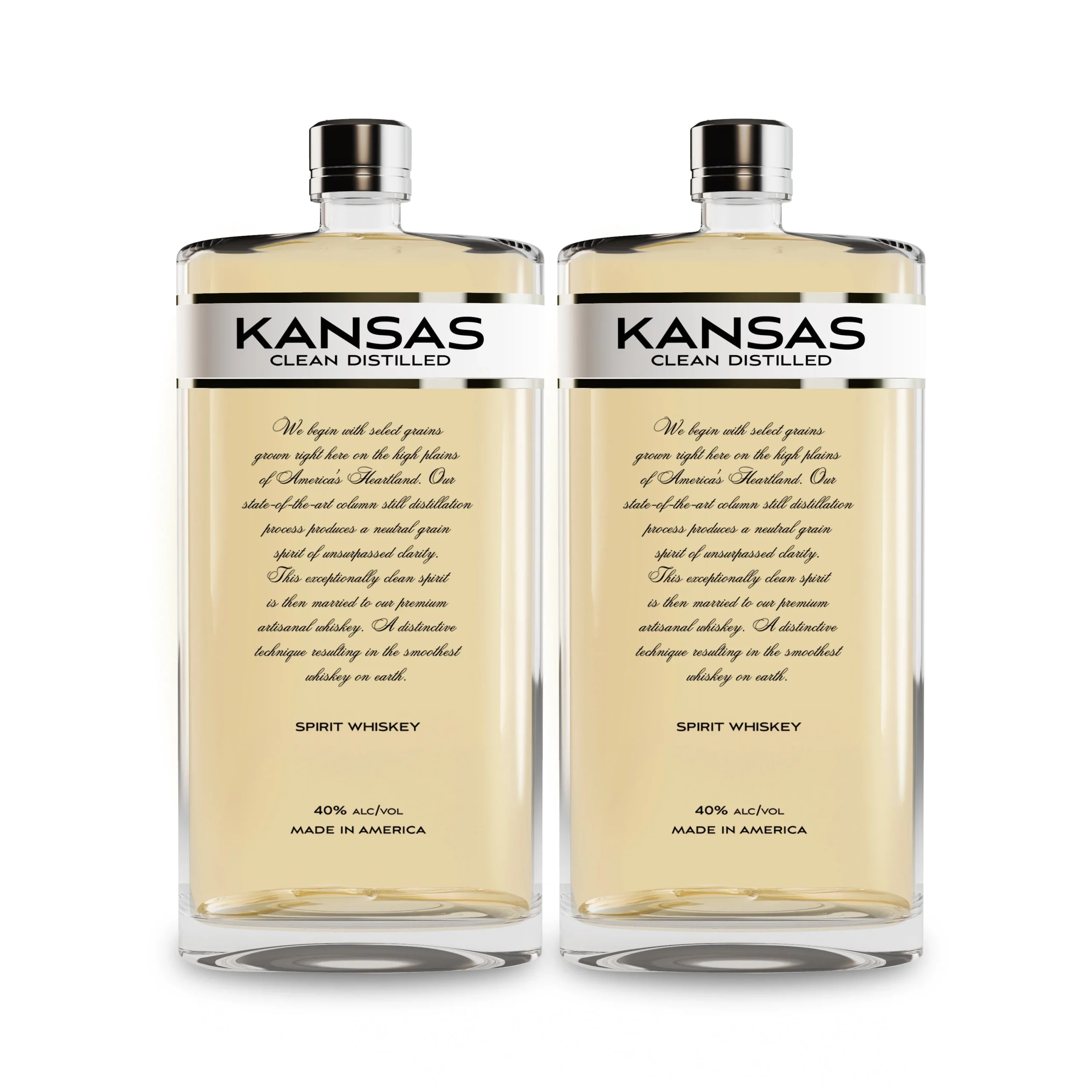 Kansas Clean Distilled Whiskey | (2) Bottle Bundle