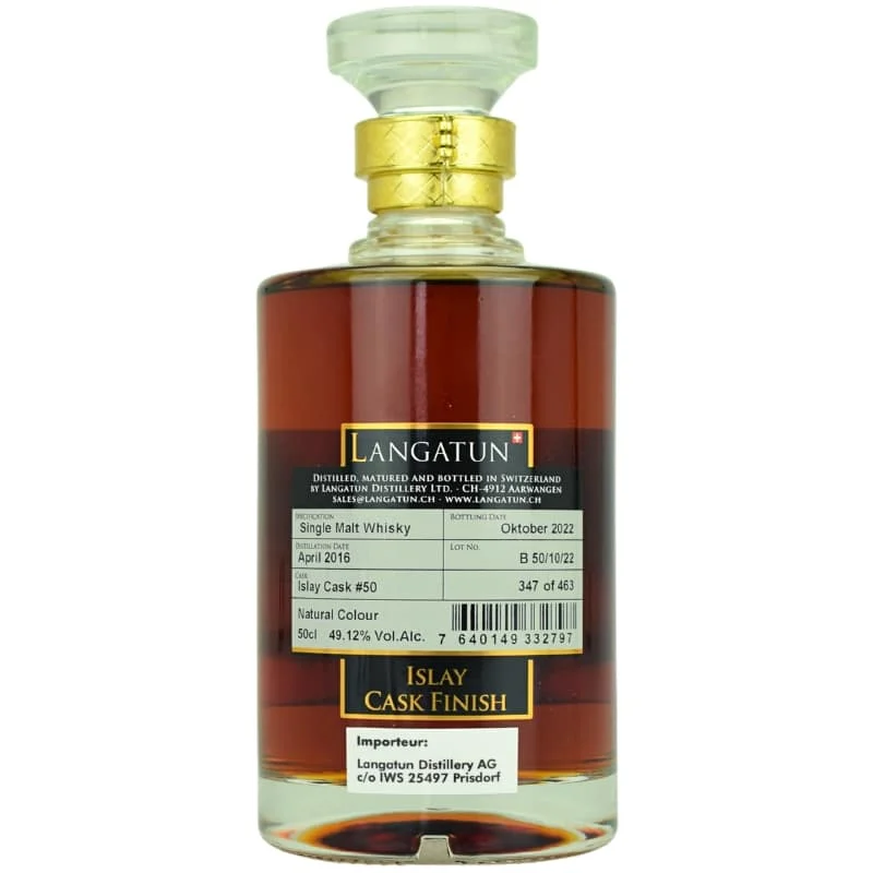 Langatun 2016 Islay Cask Finish Single Malt Whisky | 700ML - Whiskey