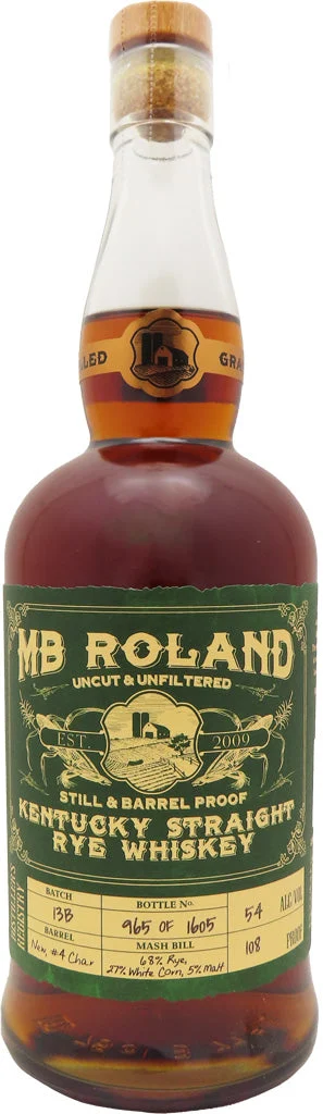 MB Roland Kentucky Straight Rye Whiskey
