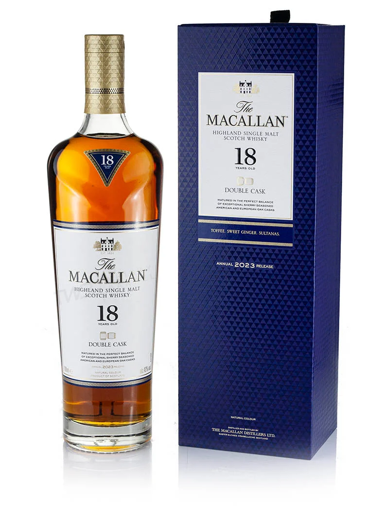 Macallan 18 Year Old Double Cask (2023 Release) Scotch Whisky | 700ML - Whiskey
