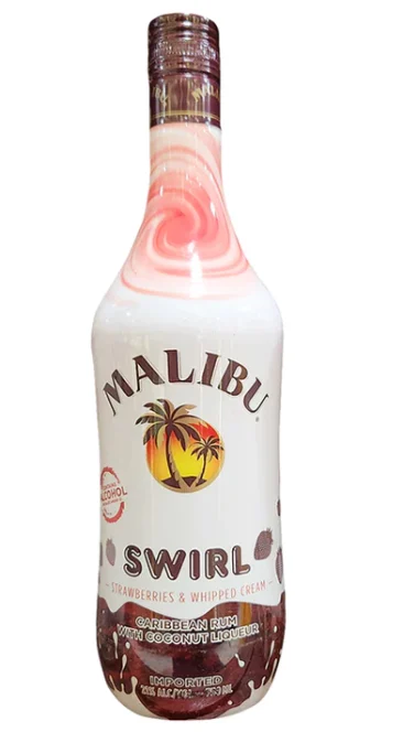 Malibu Swirl Strawberries and Cream - Liqueur
