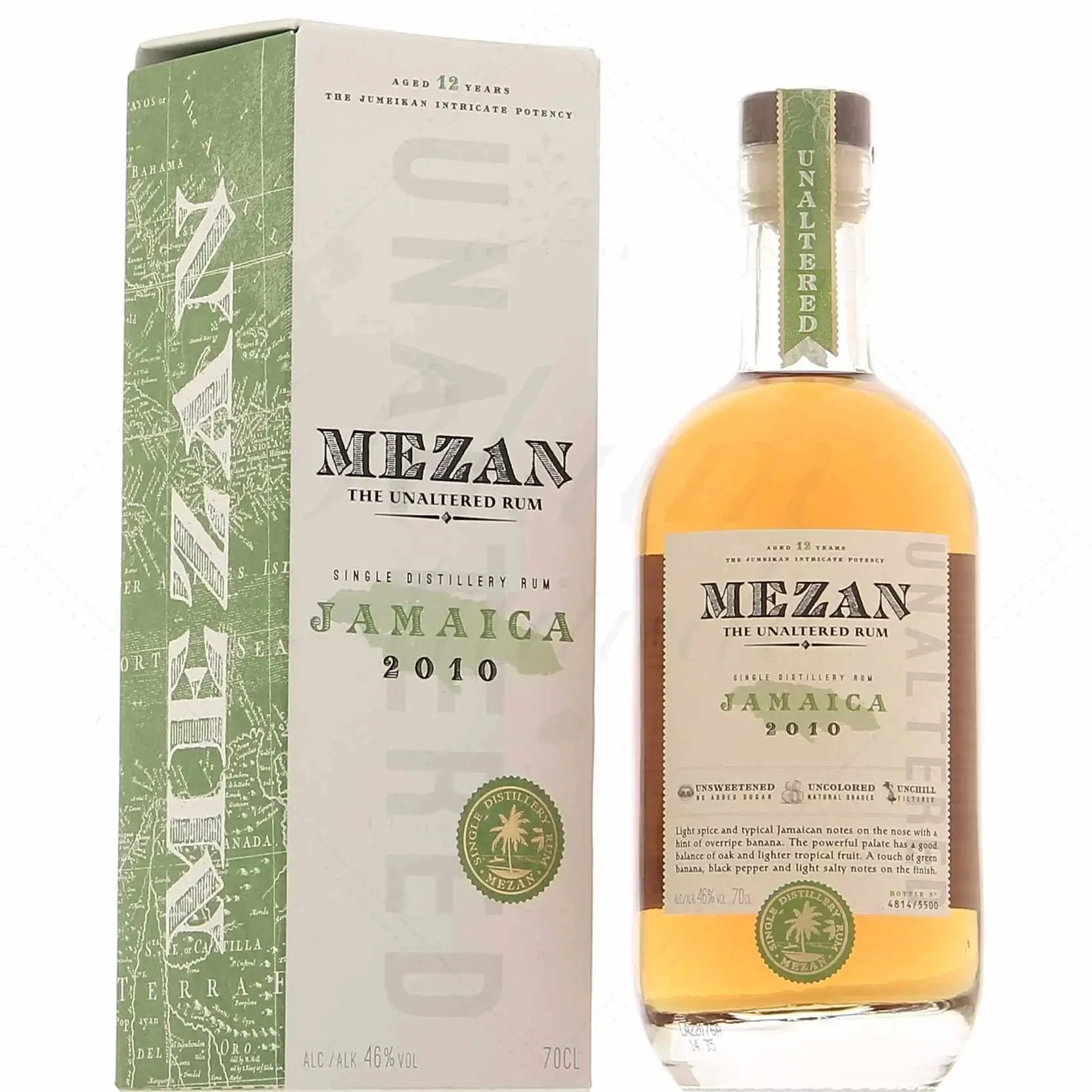 Mezan 12 Year Old Jamaica 2010 The Unaltered Rum | 700ML