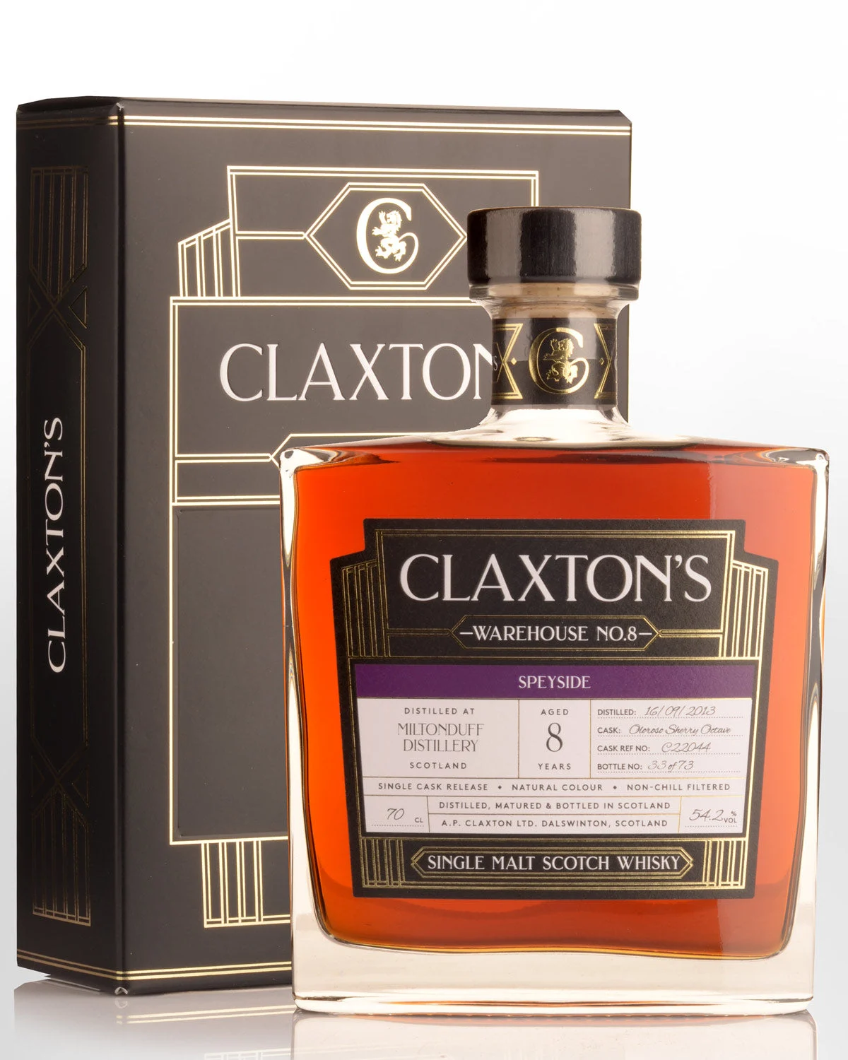 Miltonduff 2013 (Claxton's) Warehouse No. 8 Scotch Whisky | 700ML - Whiskey