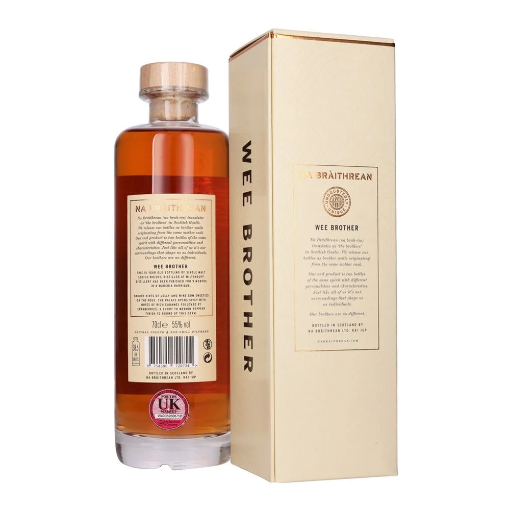 Miltonduff 2013 (Na Bràithrean) Wee Brother Scotch Whisky | 700ML - Whiskey