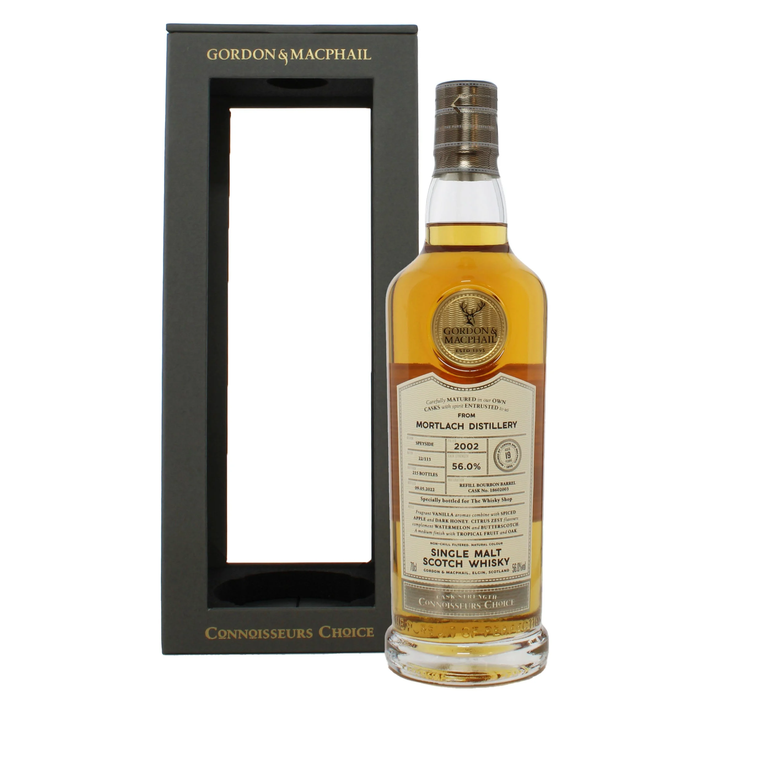 Mortlach 2002 GM Connoisseurs Choice Cask Strength Whisky escocés de 19 años | 700ML