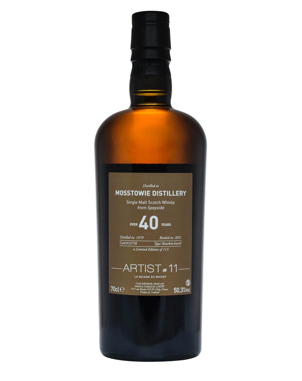 Mosstowie 1979 LMDW Artist #11 40 Year Old 2021 Release (Cask #12758) Single Malt Scotch Whisky | 700ML - Whiskey