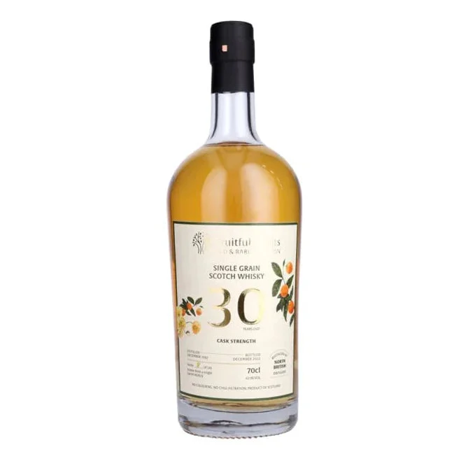 North British 1992 Fruitful Spirits 30 Year Old Single Grain Scotch Whisky | 700ML - Whiskey