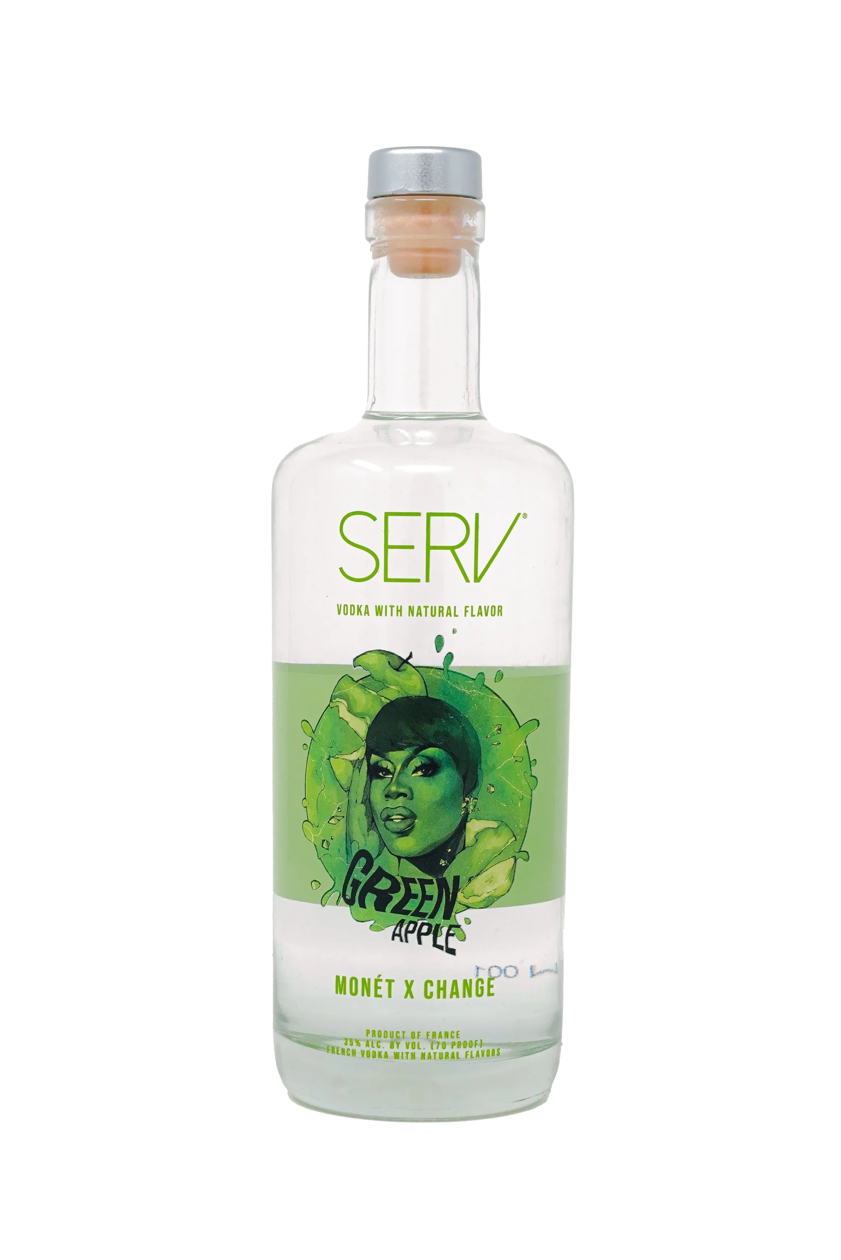 SERV With Natural Flavor Green Apple Monet X Change Vodka