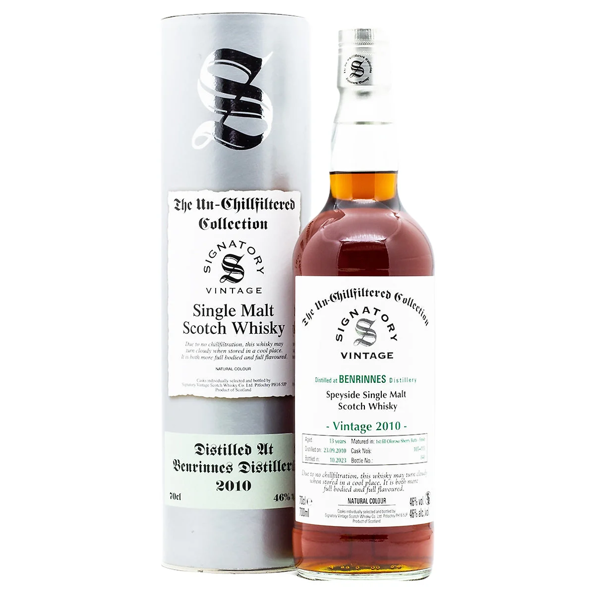 Benrinnes13 años (D.2010, B.2023) Whisky escocés añejo signatario | 700ML - Whiskey