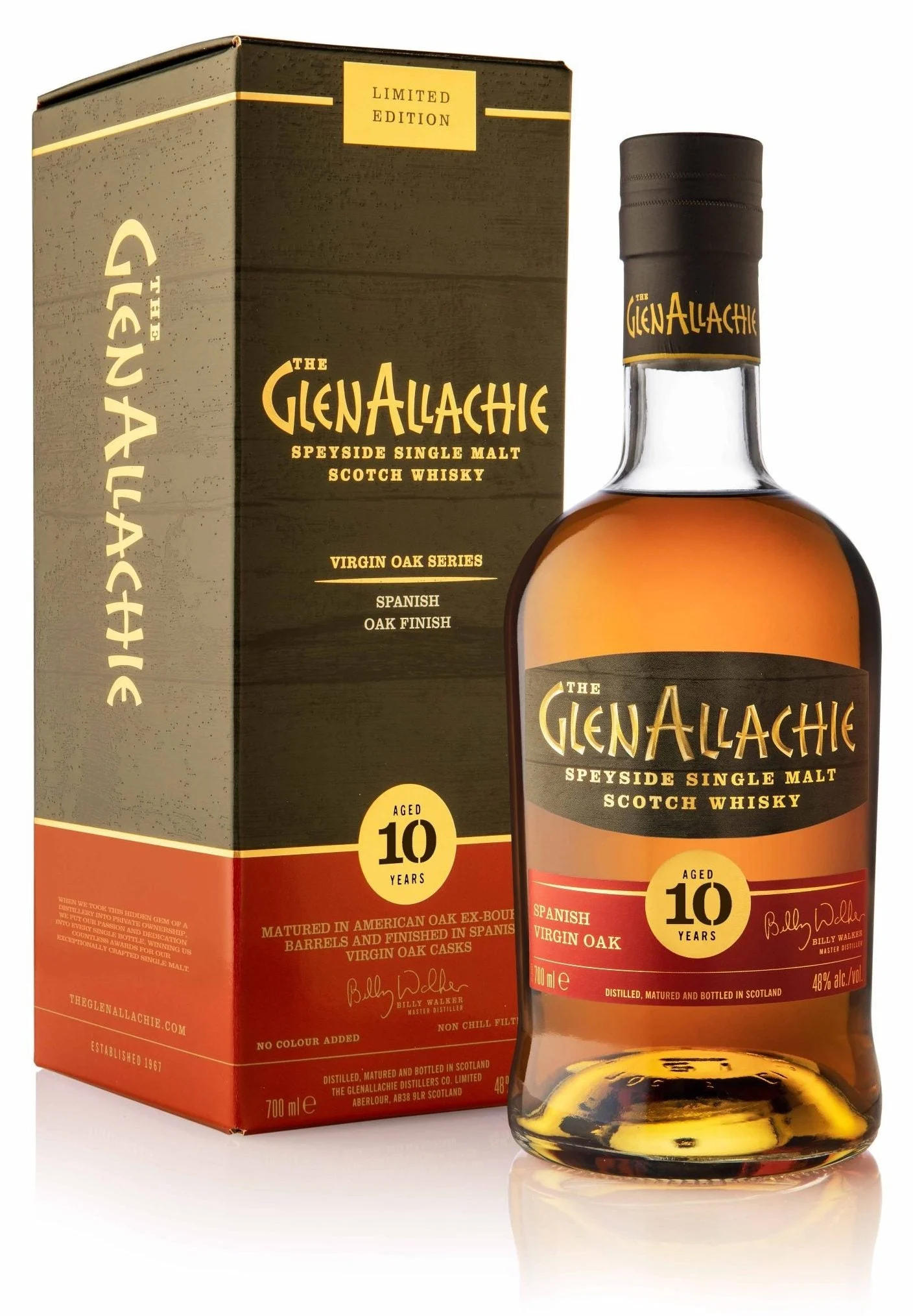 GlenAllachie 10 year old Spanish Virgin Oak Scotch Whisky | 700ML - Whiskey