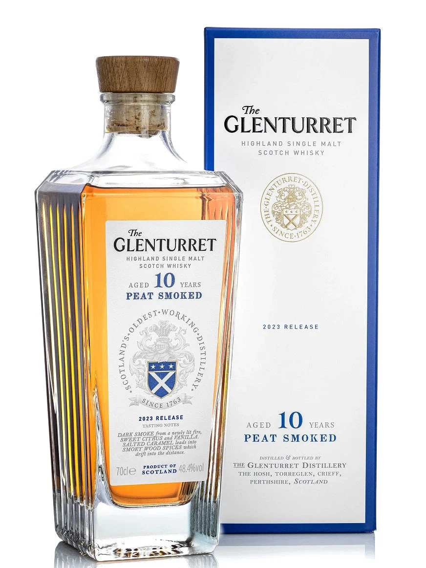 The Glenturret 10 Year Old Peat Smoked 2023 Release Scotch Whisky | 700ML - Whiskey