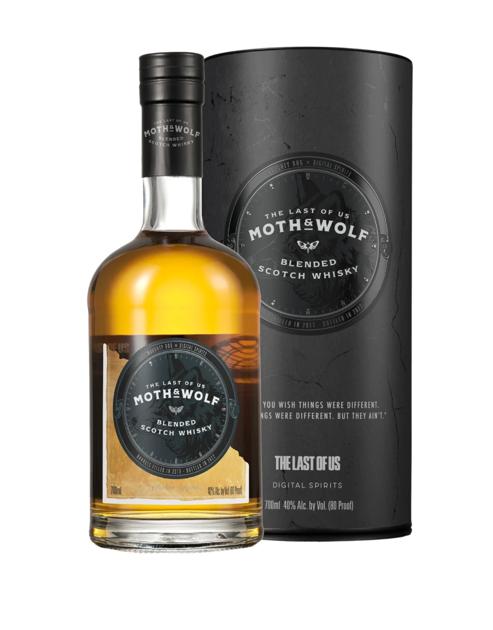The Last of Us Digital Spirits Moth and Wolf Scotch Whisky | 700ML - Whiskey