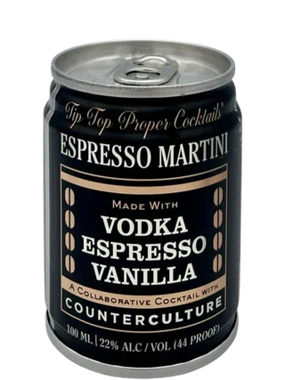 Tip Top Espresso Martini Cocktail | 4x100ML