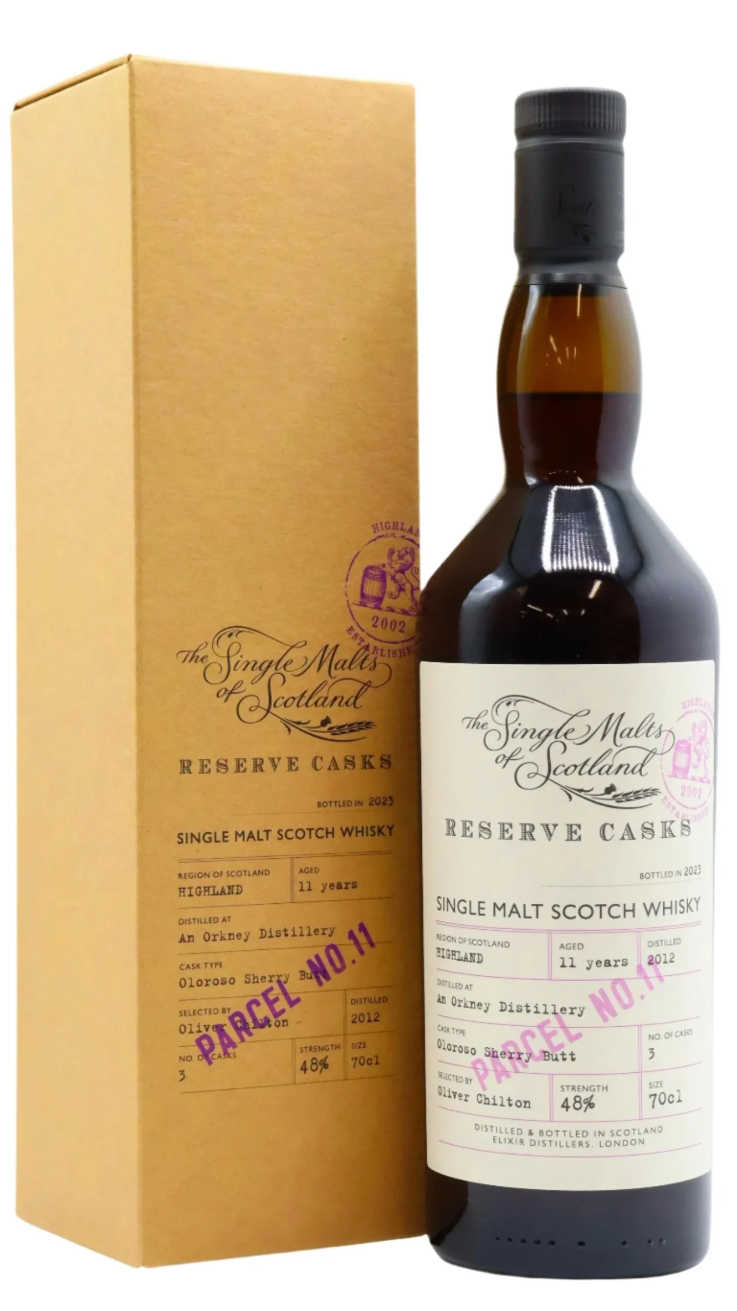 Undisclosed Orkney Single Malts Of Scotland Single Malt Parcel #11 2012 11 Year Old Whisky | 700ML - Whiskey