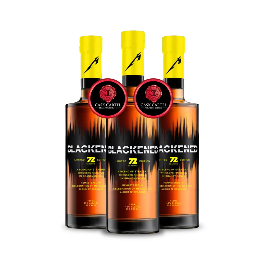 METÁLICA | ÁLBUM DE 72 TEMPORADAS BLACKENED™ | EDICIÓN LIMITADA | LANZAMIENTO 2023 | (3) PAQUETE DE BOTELLA - Whiskey