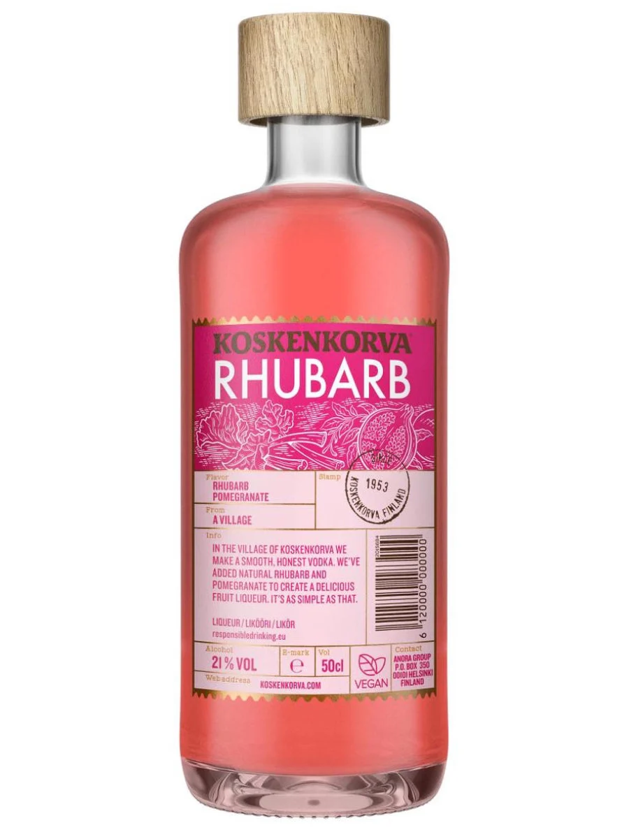 Koskenkorva Rhubarb Pomegranate Liqueur | 500ML