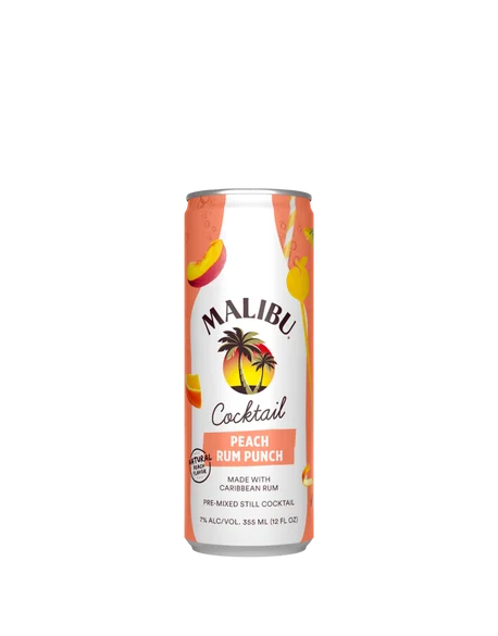 Malibu® Peach Rum Punch Cocktail | 355ML